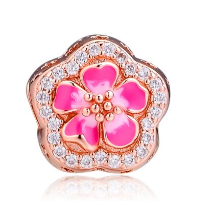 CKK Misura I Braccialetti Pandora Elefante Pendenti e Ciondoli Sterling Argento 925 Originale per la Produzione di Gioielli di Fascino Joyas kralen: Colore rosa