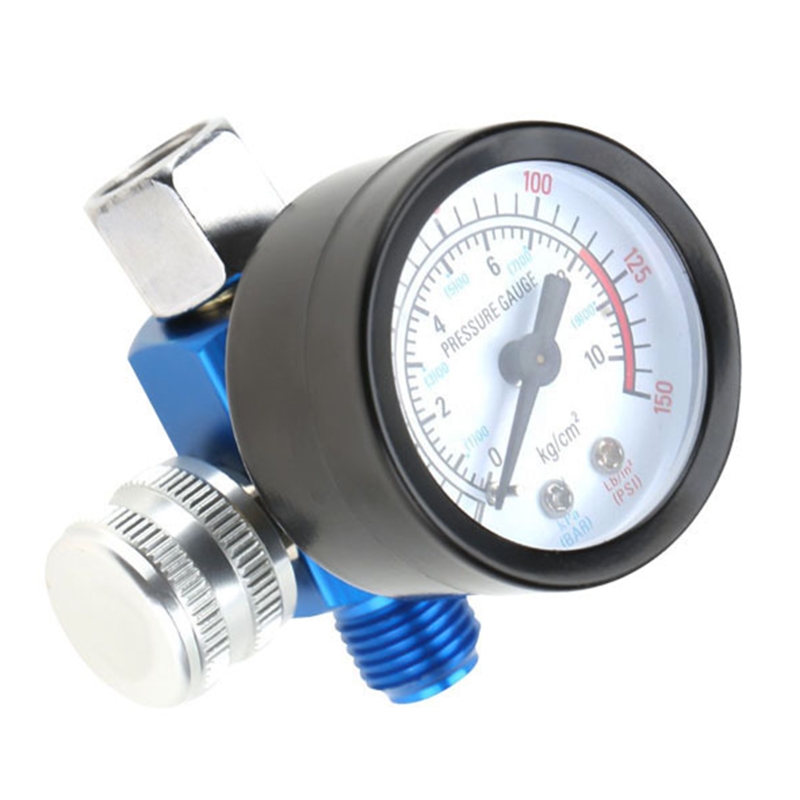 Industrial Grade Air Pressure Regulator 1/4" Air Paint Pressure Gauge with Air Compressor Control for VALVE Easy to Use