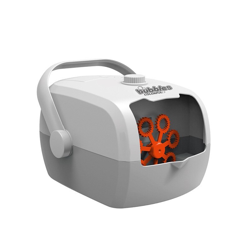 Oplaadbare Automatische Bubble Machine Voor Koffer Automatische Bubble Making Machine Party Stage Outdoor Speelgoed: White
