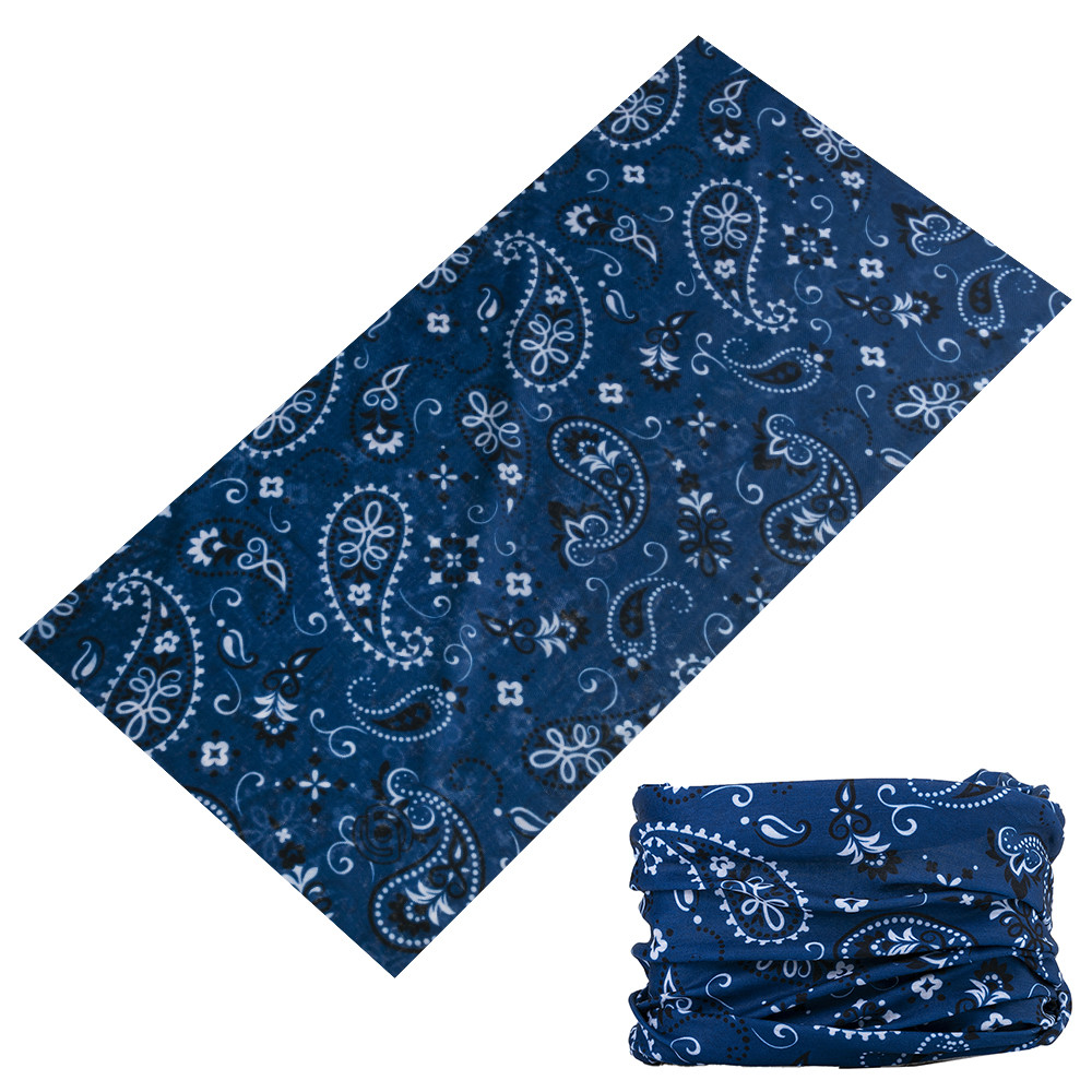 Paisley Magic Seamless Bandanas Women Men Sports Headband Outdoor Head Scarf For Female Male Buffs Face Shield: GRAY