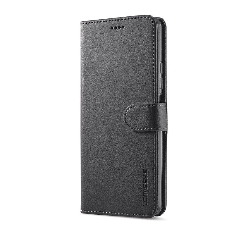 Case Voor Poco F3 Case Lederen Vintage Portemonnee Case Op Xiaomi Poco F3 Case Flip Magnetic Wallet Cover Voor Poco f3 Cover Etui Funda: Black