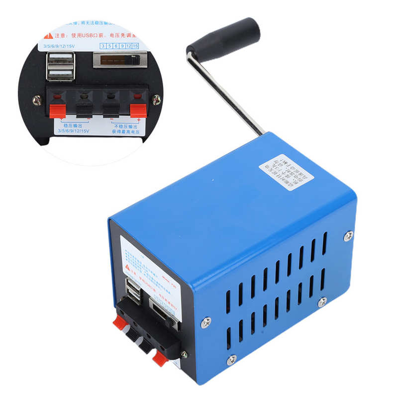 Generator H USB Night Light Hand Crank Generator for Field Operations Field Trips Help Operations Natural Disasters