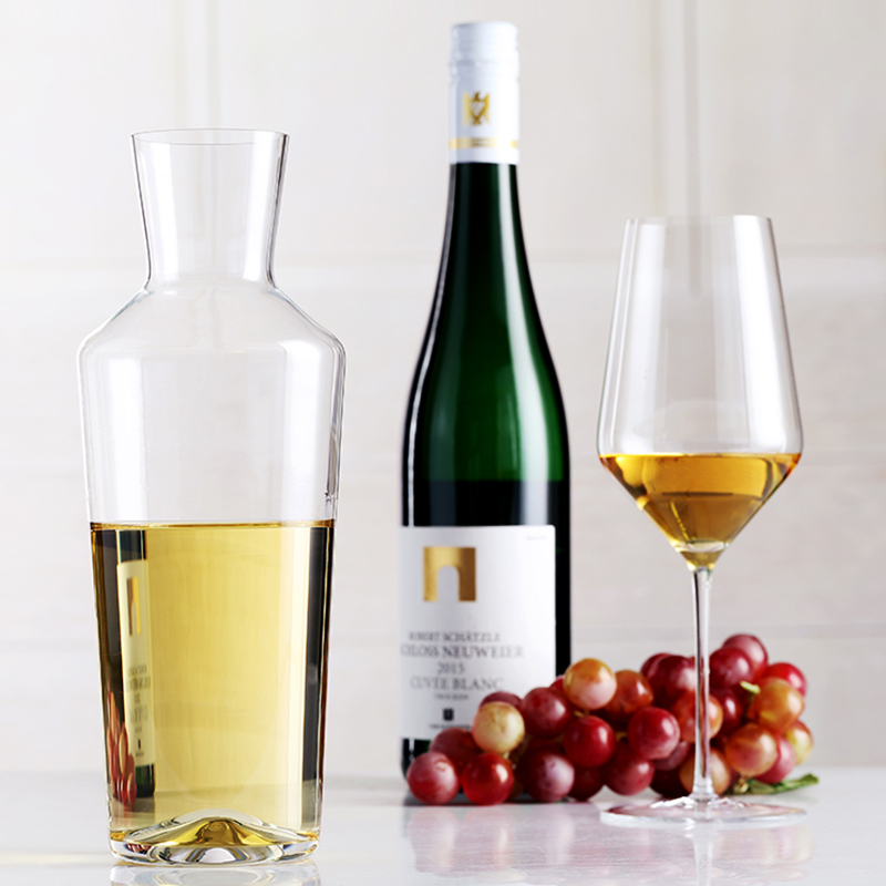 JINYOUJIA Zalto Style 820ml Superior Simple Style White Wine Decanter Handmade Crystal Perfect Flawless Decanter