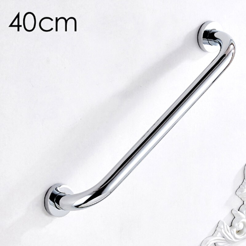 Chrome Grab Bar Wall Mounted Brass Bathroom Tub Toilet Handrail Strong Bath Room Shower Safety Support Handle 30 40 50 cm: 40 cm