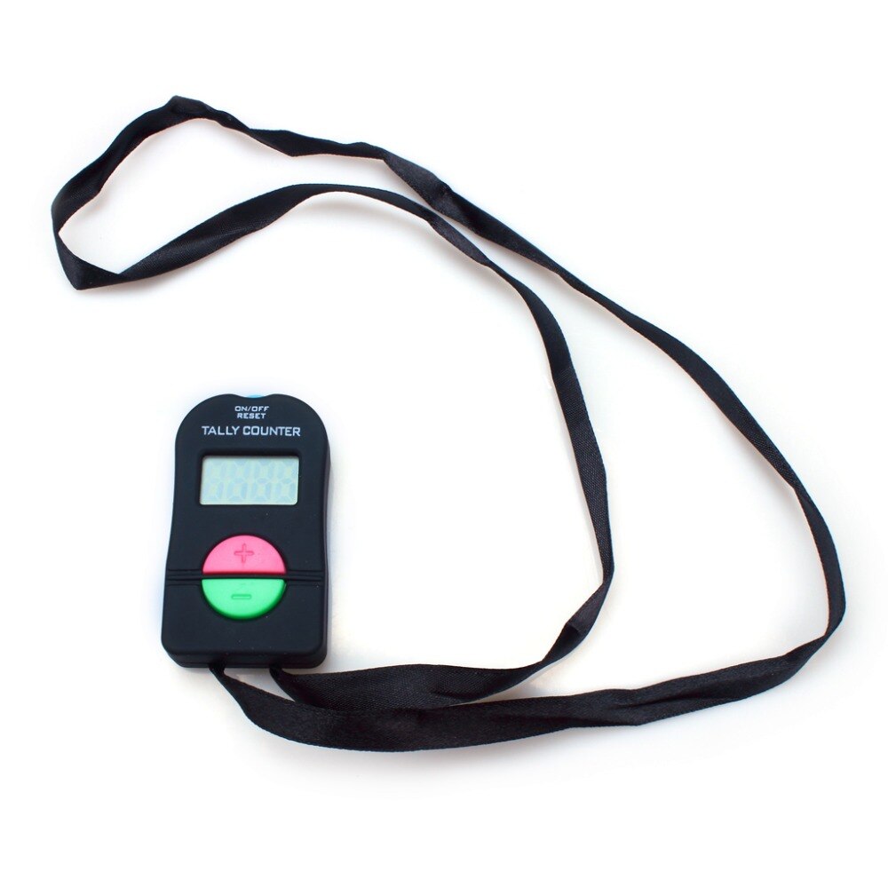 2 X Digital Counter Portable Tally Timer Handheld Manual 4 Digit Counting For Golf Chronometry Sports Buddhism Muslim