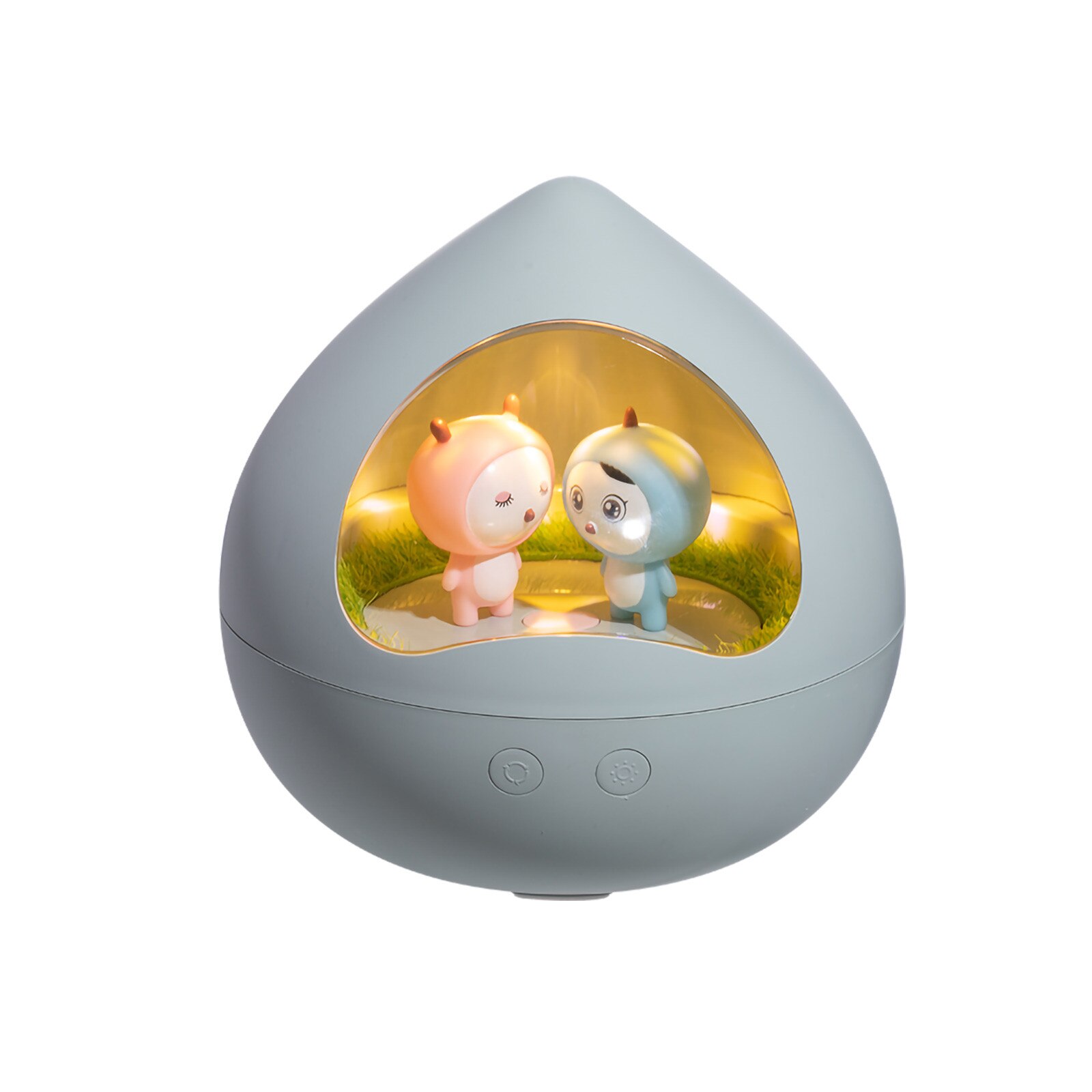 Rotating tale music lamp USB rechargeable bedroom bedside lamp DIY Christmas Year music lamp Home Decor