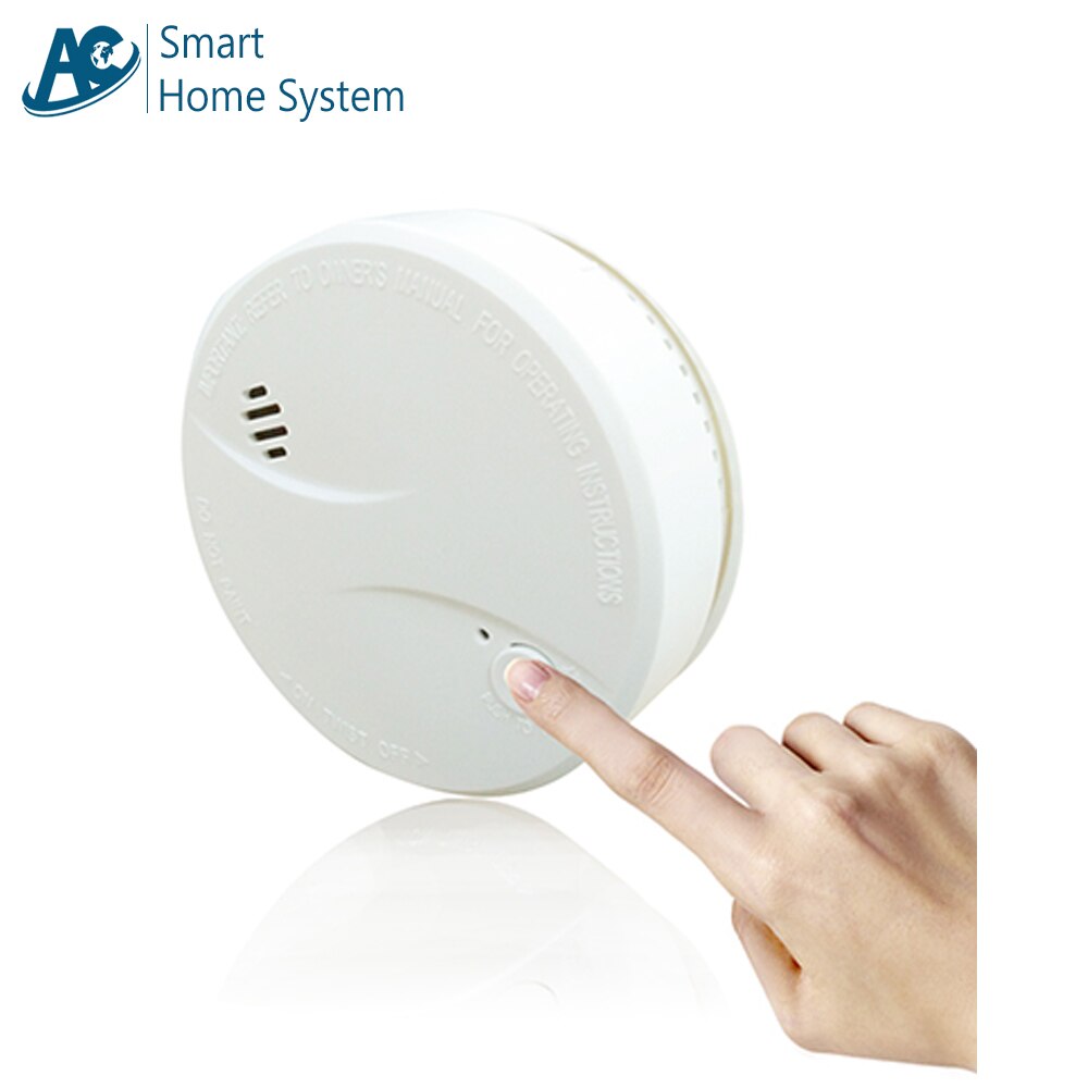 CE Durable 10 Year Lithium Battery Smoke Alarm System Standalone Conventional Photoelectric Fire Alert Smoke Sensor