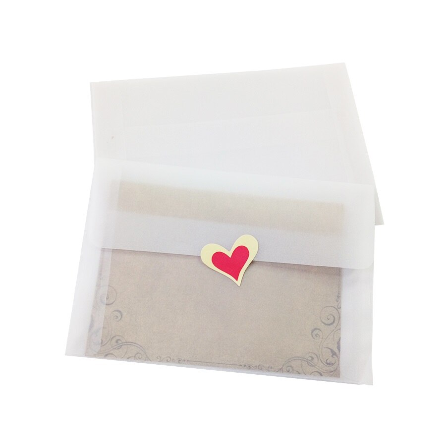 Papel translúcido blanco mate para tarjetas postales, sobres de ácido sulfurico en blanco, , 175x125mm, 100 unidades por lote