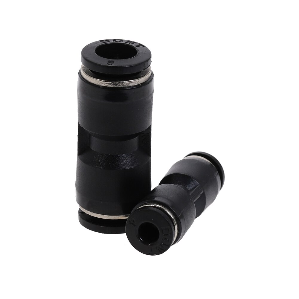 Pneumatic Fittings PU 4mm 6mm 8mm 10mm 12mm Air Water Hose Tube One Touch Straight Push-in Fittings Quick Connector Tube Black