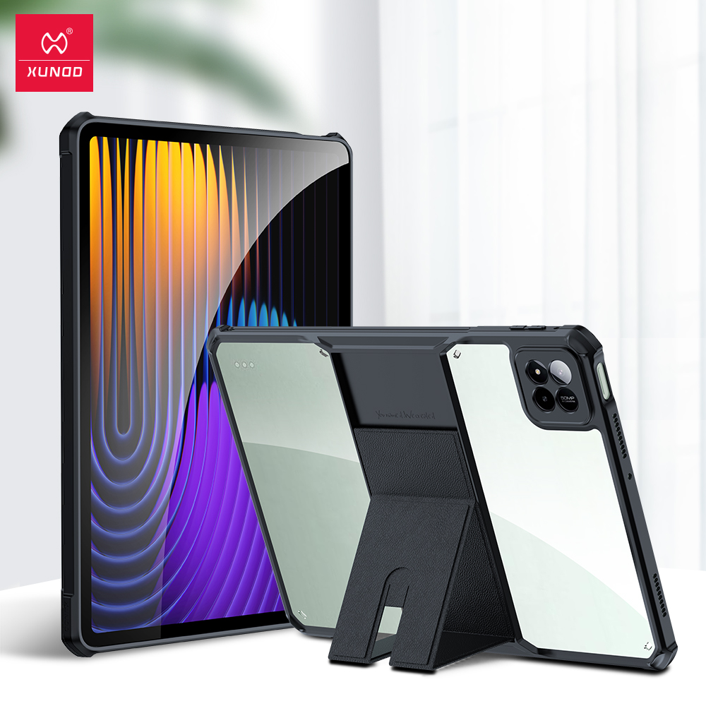 Xundd For Xiaomi Pad 7 Pro 11.2 Case For Pad 7 11.2 Shockproof Protective Sleeve Tablet Case Transparent Cover With Stand Holder