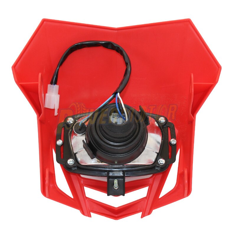 Motorrad Scheinwerfer Verkleidung Universal- Dual Sport Motorrad Scheinwerfer Schmutz Fahrrad Kopf Lampe Moto-Cross für HONDA XR CRF 150 230