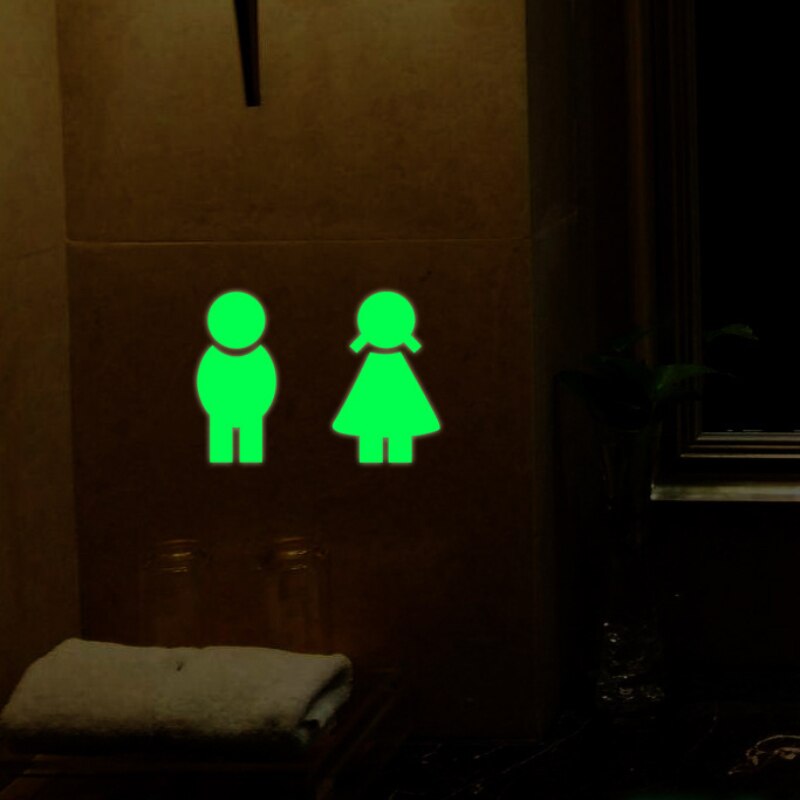WC toilette entrée signe porte autocollants pour lieu Public décoration de la maison motif Stickers muraux jjtz27: A