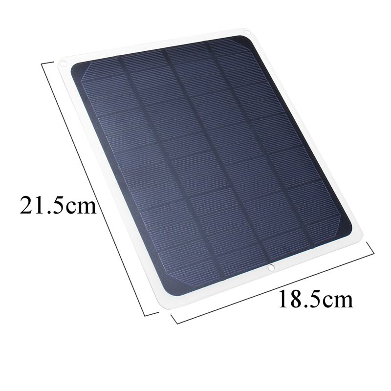 Solar Panel 20W 12V USB with Car Charger Crocodile clip + 10/20/30/40/50A USB Solar Charger Controller for Outdoor Camping