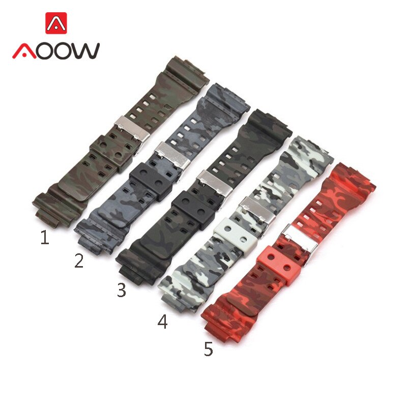 Camo Rubber Watch Strap For Panerai – 20mm, 22mm, 24mm Options – Silicone Two-Piece Band, Men's Casual