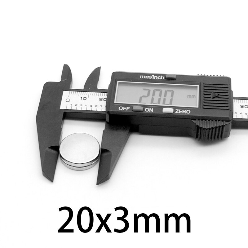 5-50 Stuks 20X3Mm Sheet Neodymium Magneet 20Mm X 3Mm Ronde Krachtige Ndfeb Magneten 20*3Mm Zeldzame Aarde Magneet Disc Magneet Sterke 20*3