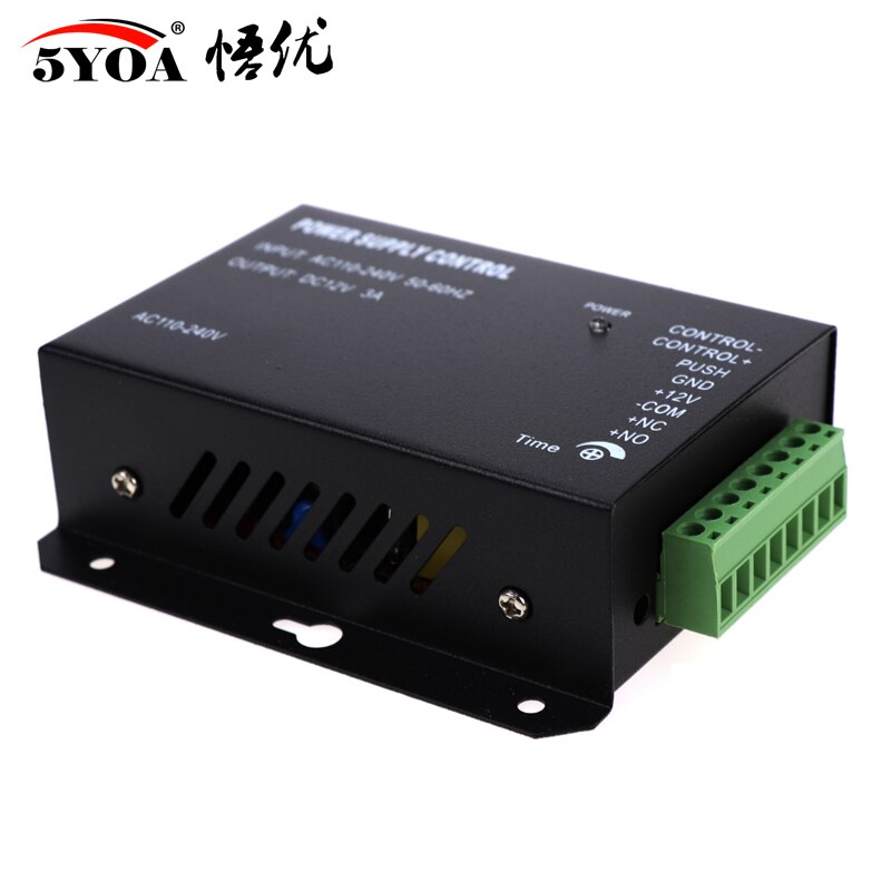 Access Control Power Supply Transformer Door Supplier Adapter Covertor System Machine DC 12V 3A 5A AC 90~260V: Black 3A