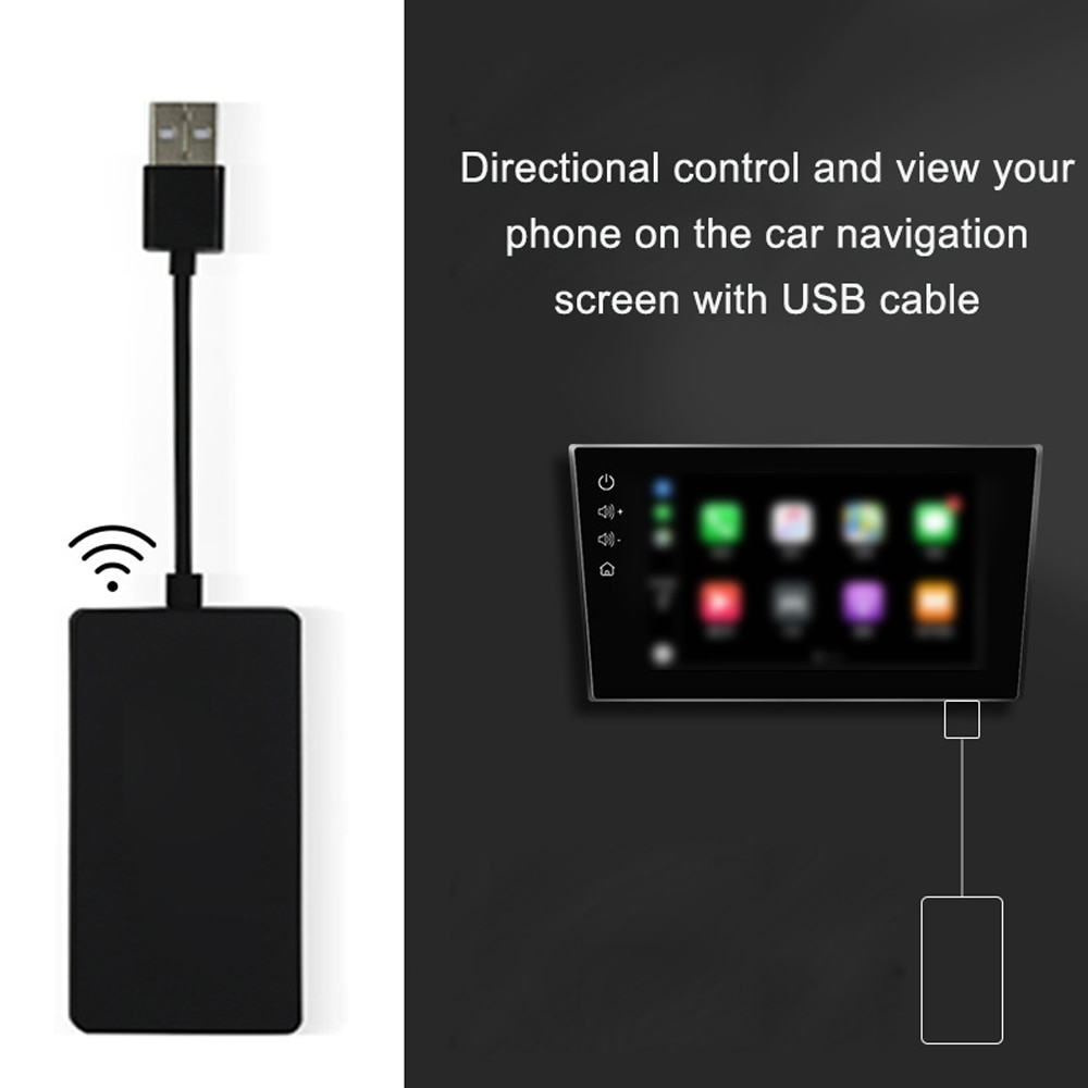 Car Link Dongle USB Portable Navigation Player Plug Play Auto Smart Link Dongle for iOS Android Auto System Smart Link GPS