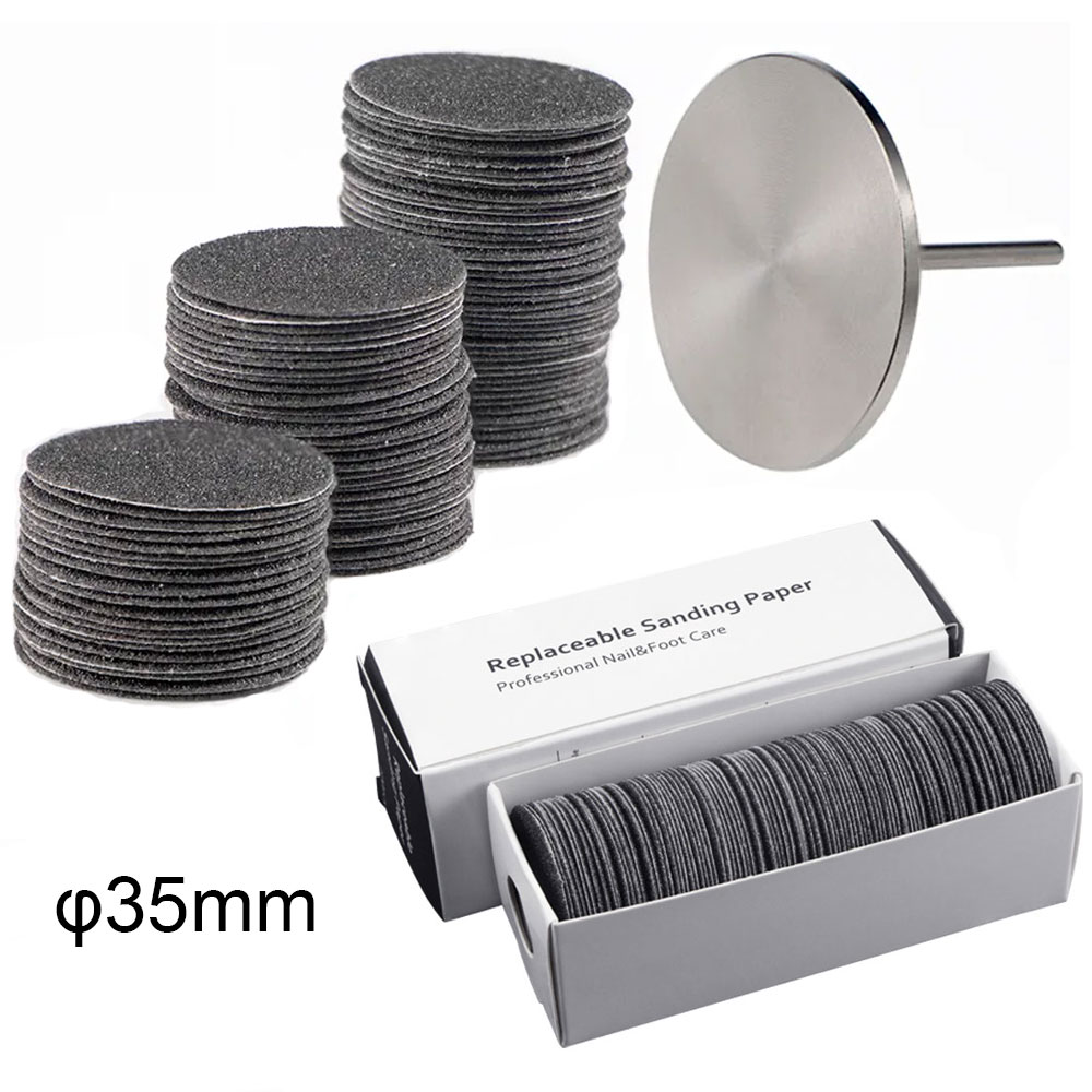 35 MILLIMETRI Sostituibile Carta Vetrata Strumenti di Pedicure manicure Pedicure 3/32 ''discoteca Piede Pelle Morta Rimuovere Carta Abrasiva discoteca Ugello