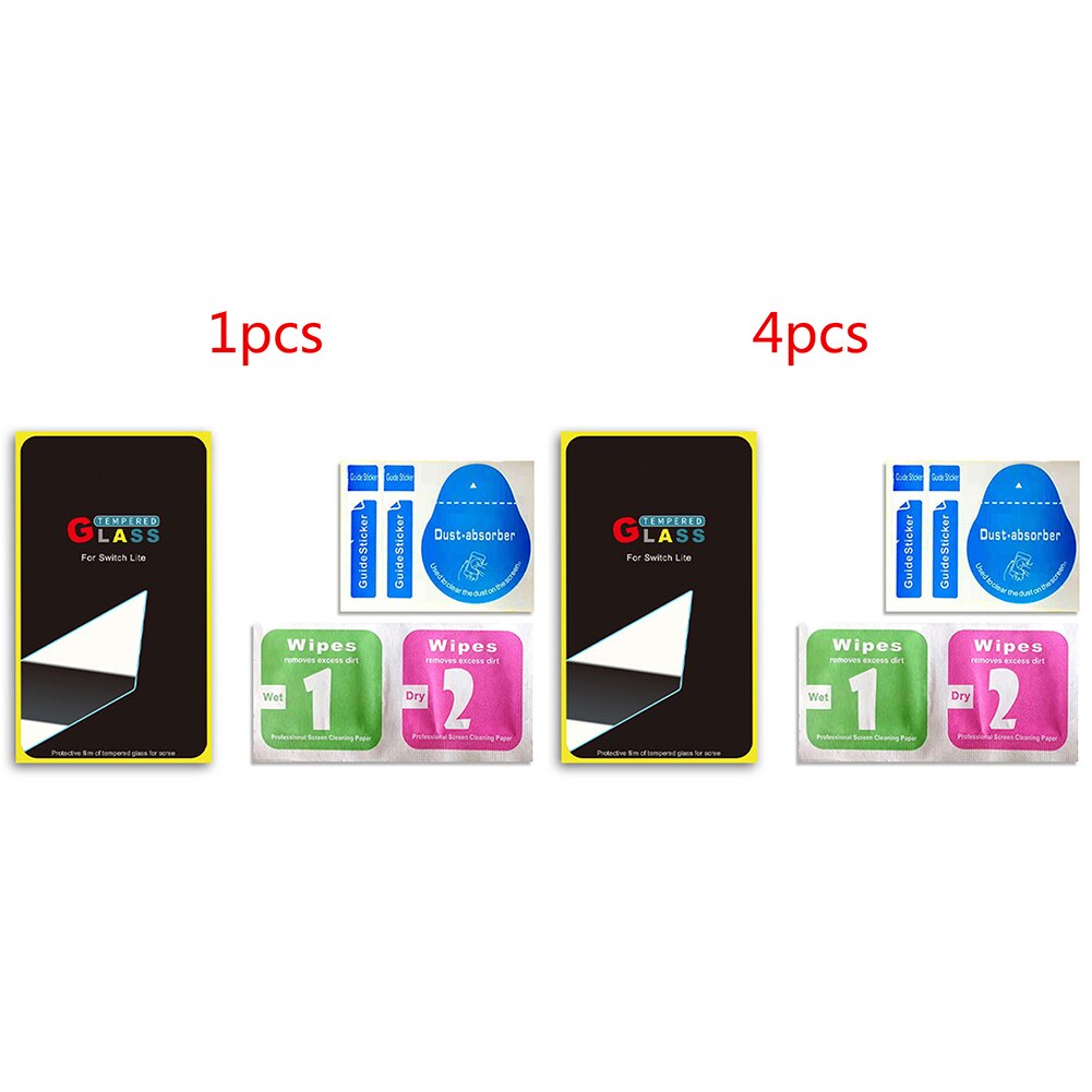 Protetor de tela capa anti risco claro máquina de jogo à prova impressão digital fácil instalar vidro temperado substituição para interruptor lite