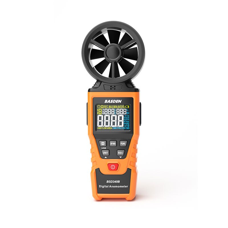 Digital Anemometer Handheld Wind Speed Meter with HD color screen Measuring Wind Speed