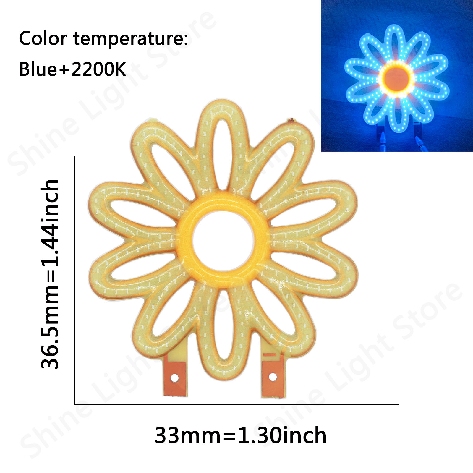 Velas LED COB Micro Flash Edison 3V LED diodo de filamento de Color de cumpleaños decoración de letras de amor accesorios de bombilla DIY: Naranja