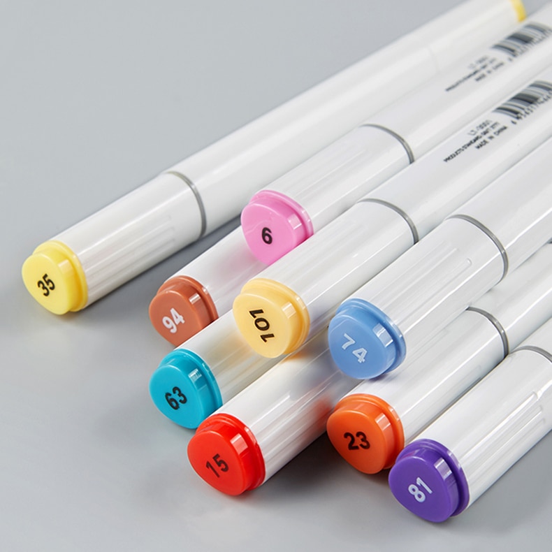 Copic Markers Sketch Painted 60 Colors Twin Brush Finecolour Touch Manga Drawing Alcohol Oily Double-End Dot Pen Bookmark Art
