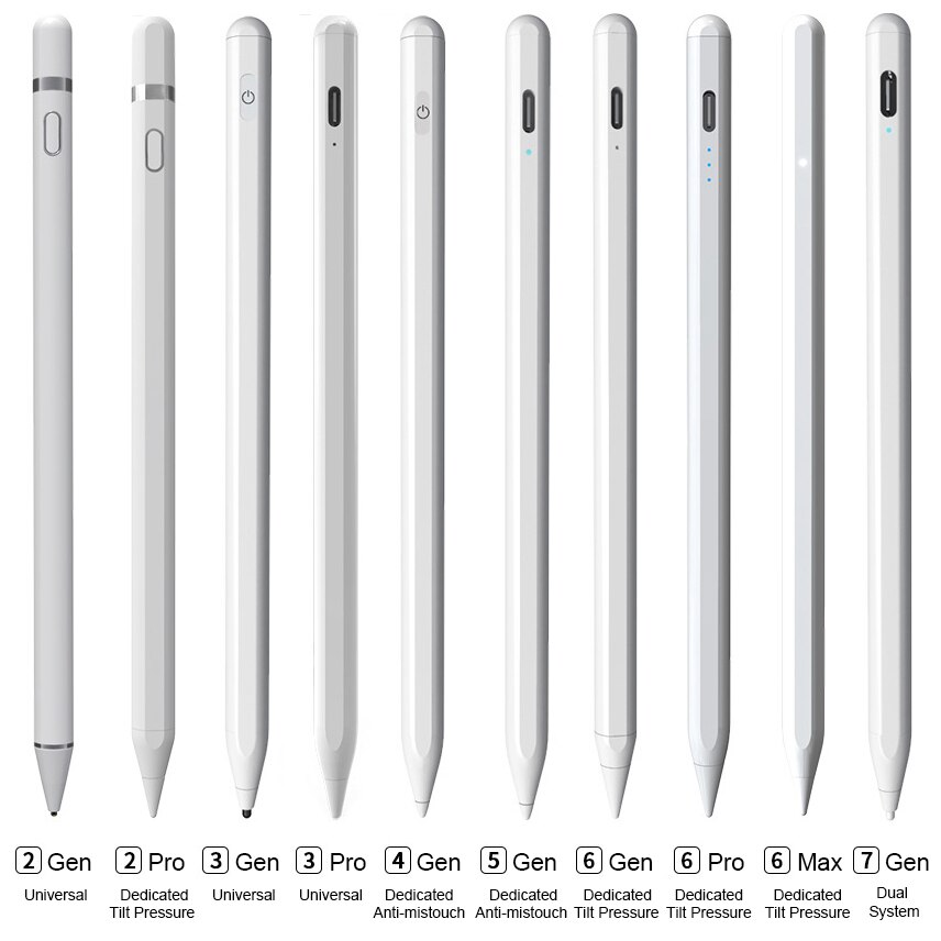 EAOR-Bolígrafo Stylus para tableta, para Apple iPad Pencil 1 2, iPad 7th 8th 10,2 Pro 11 12,9 10,9 Air4 3 Mini 5