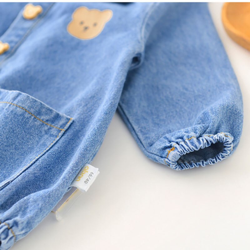 MILANCEL 2022 Frühling Baby Kleidung Denim Bodys Bär Einem Stück Kleinkind Jungen Outfit