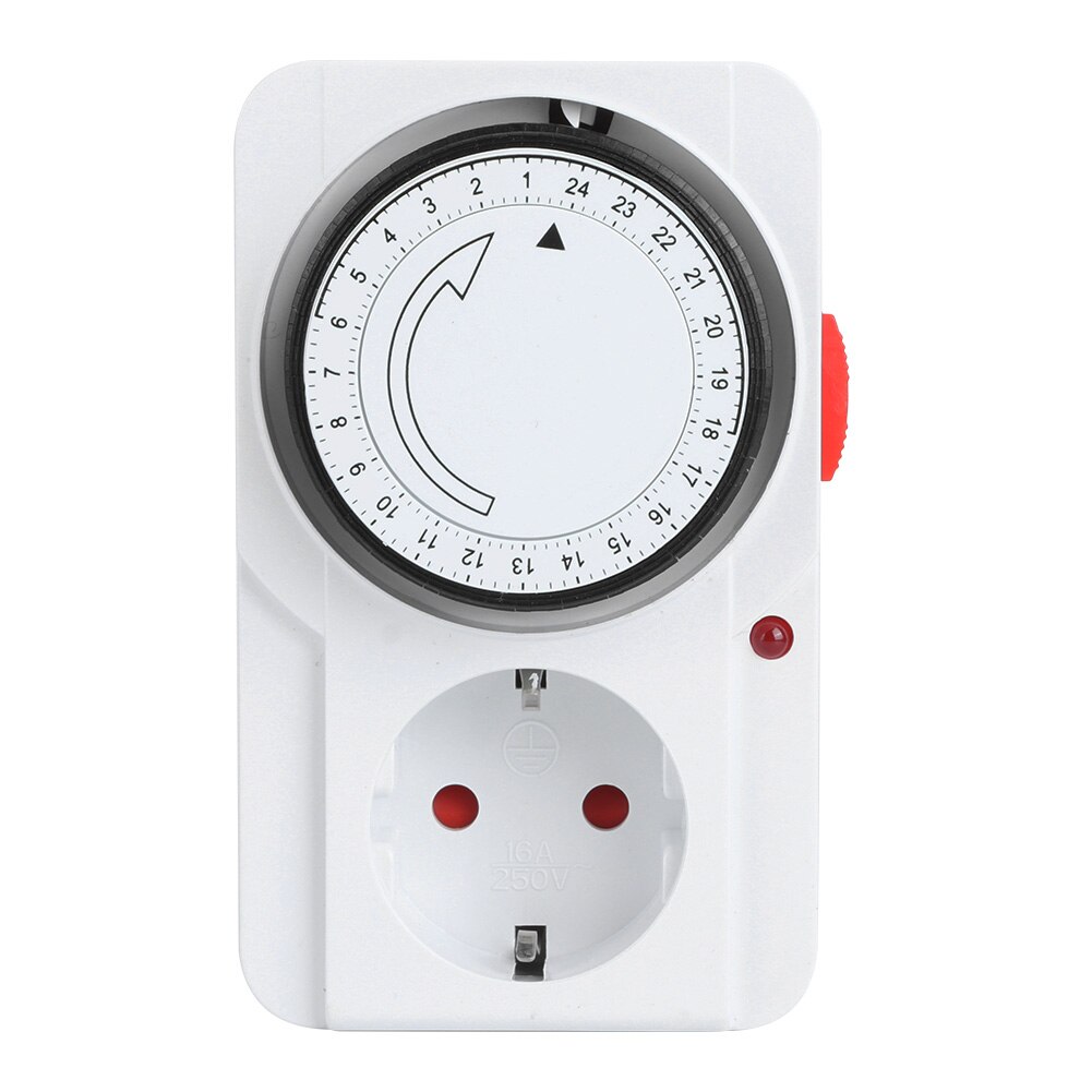 AC 230V Mechanical Timer Socket Indoor Mechanical 24 Hour Plug In Outlet Timer Home Safety Tool