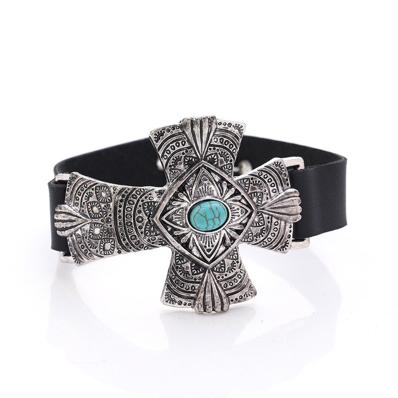 D&D leather bracelet inlaid bracelets for Women Charm Bracelet Female Jewelry