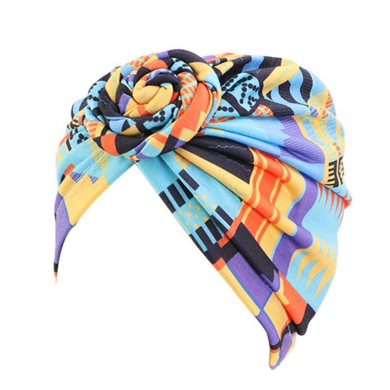 Turban à motifs africains pour femmes, couvre-chef musulman, bandana, accessoires de coiffure: Type 5