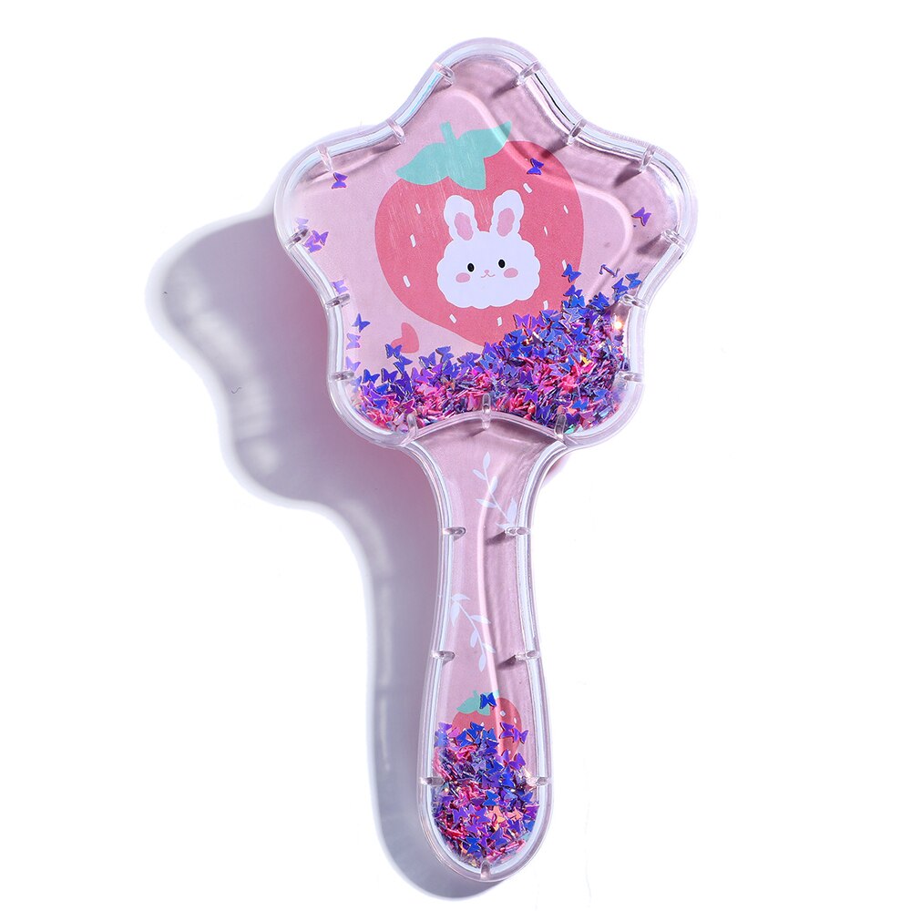 1Pcs Anti-Static Hair Comb Cartoon Cute Air Bag Comb Hairbrush Salon Hairdressing Straight Curly Hair Styling Tool Girls: C1