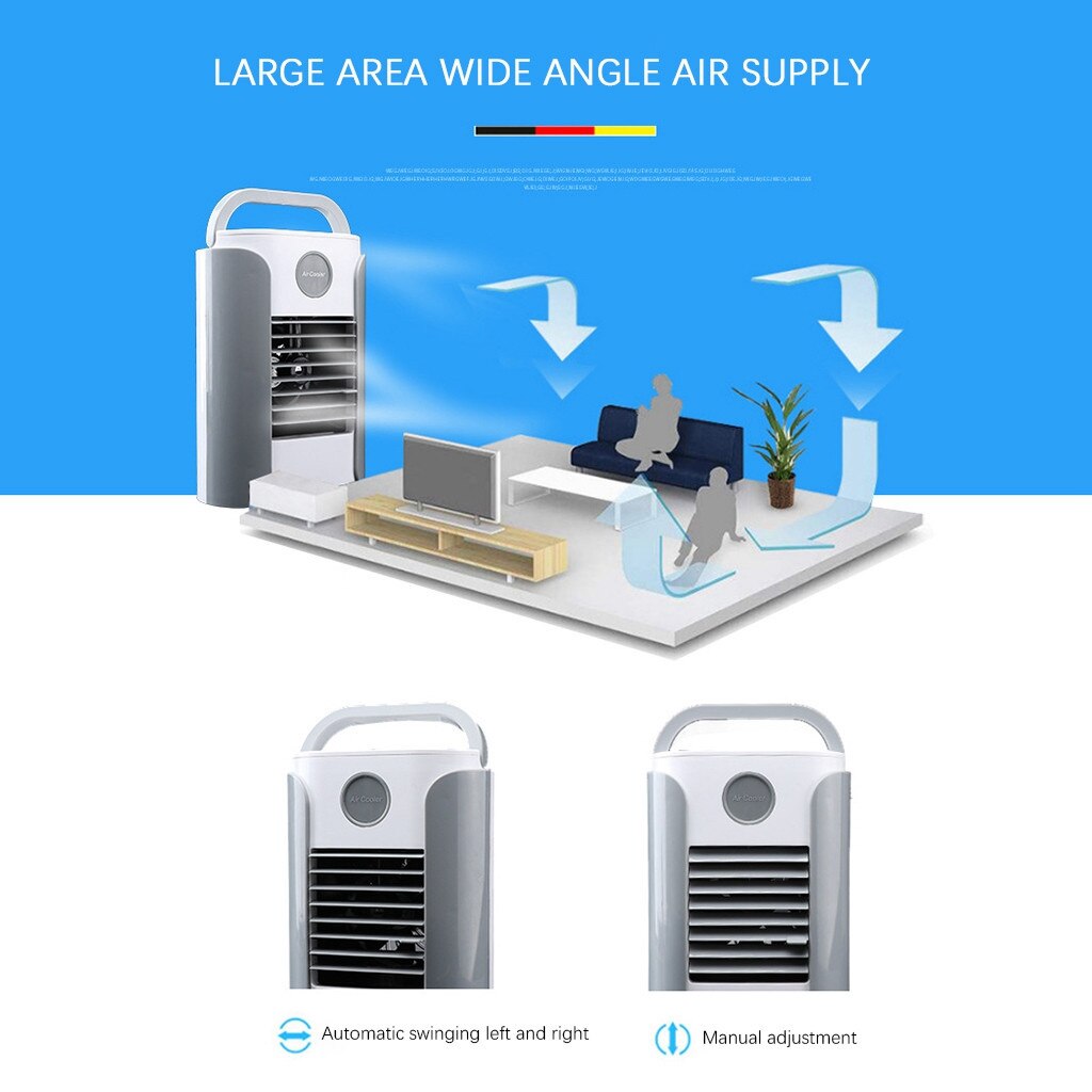 Luchtreiniger Usb Opladen Airconditioner Ventilator Mini Draagbare Koelkast Cooler Cooling Fan Lucht Koeler Ventilator Voor Car Office Home