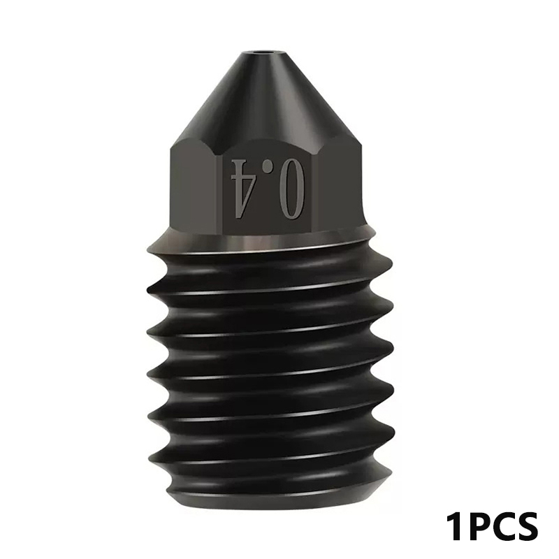 For Bambu Lab X1/P1P Nozzle 0.6 0.8 1.0mm Hardened Steel CHT Cloning Brass Nozzle Upgraded Hotend Steel For Bambu Lab 3D Printer: Silver