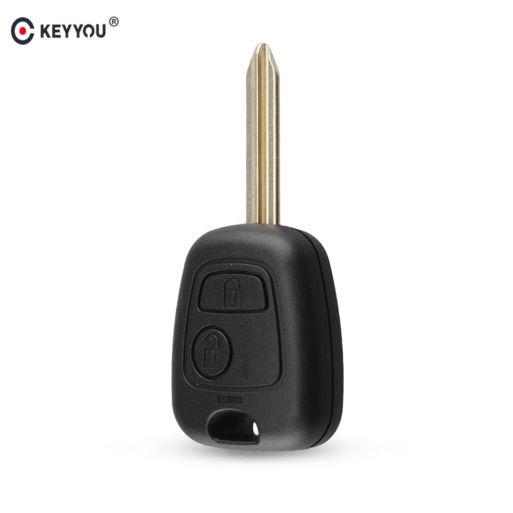 Keyyou 2 Knoppen Afstandsbediening Autosleutel Shell Case Fob Fob Voor Peugeot Partner Expert Boxer SX9 Blade