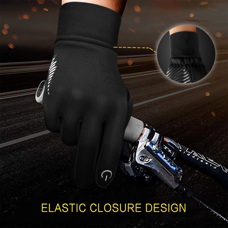 Guantes de invierno para hombre y mujer, manoplas cálidas para pantalla táctil, para correr, ciclismo, entrenamiento, bicicleta y fútbol