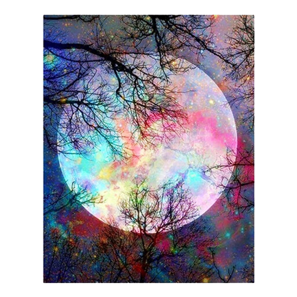 Prettyia Night Sky 5D Diamond Painting Embroidery Rhinestone By Number Kits: Night Sky