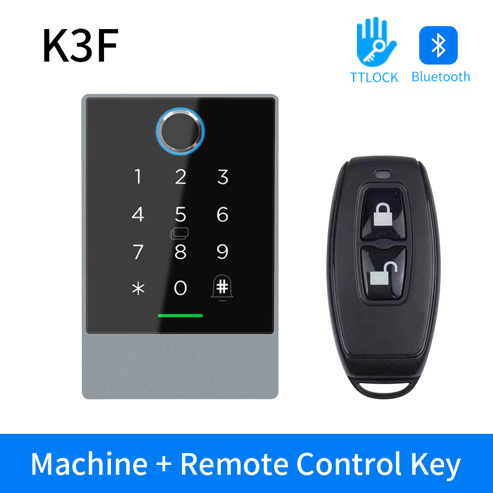 Ttlock K3/K3F Vingerafdruk Toegangscontrole Deur Systeem Opener Voor Intercom Nfc Bluetooth Elektrische Poort Keypad 13.56Mhz Rfid kaart: YELLOW