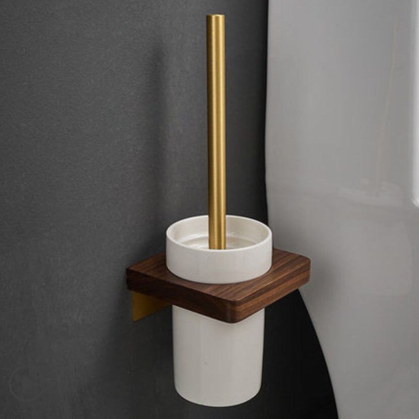 Wc Houder Borstel Goud Bad Wc Scrub Borstel Houder Set Met Borstel Wall Mounted Aluminium Badkamer Accessoires: Style 3