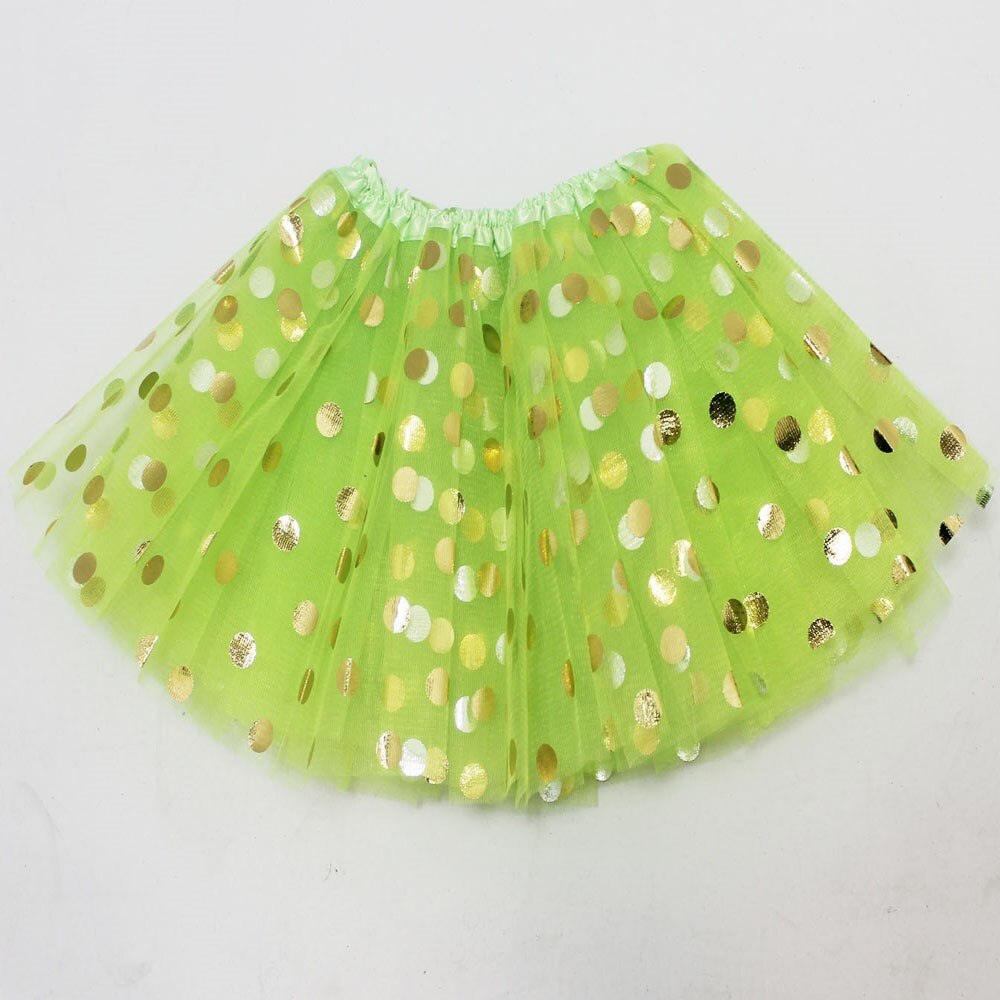Jupe tutu noire à pois et paillettes pour fille, 10 couleurs 8 pour bébé fille de 1 , 2 3 4 , 5 6 7 ans, vêtements pour enfants: Vert armée / 3-8t