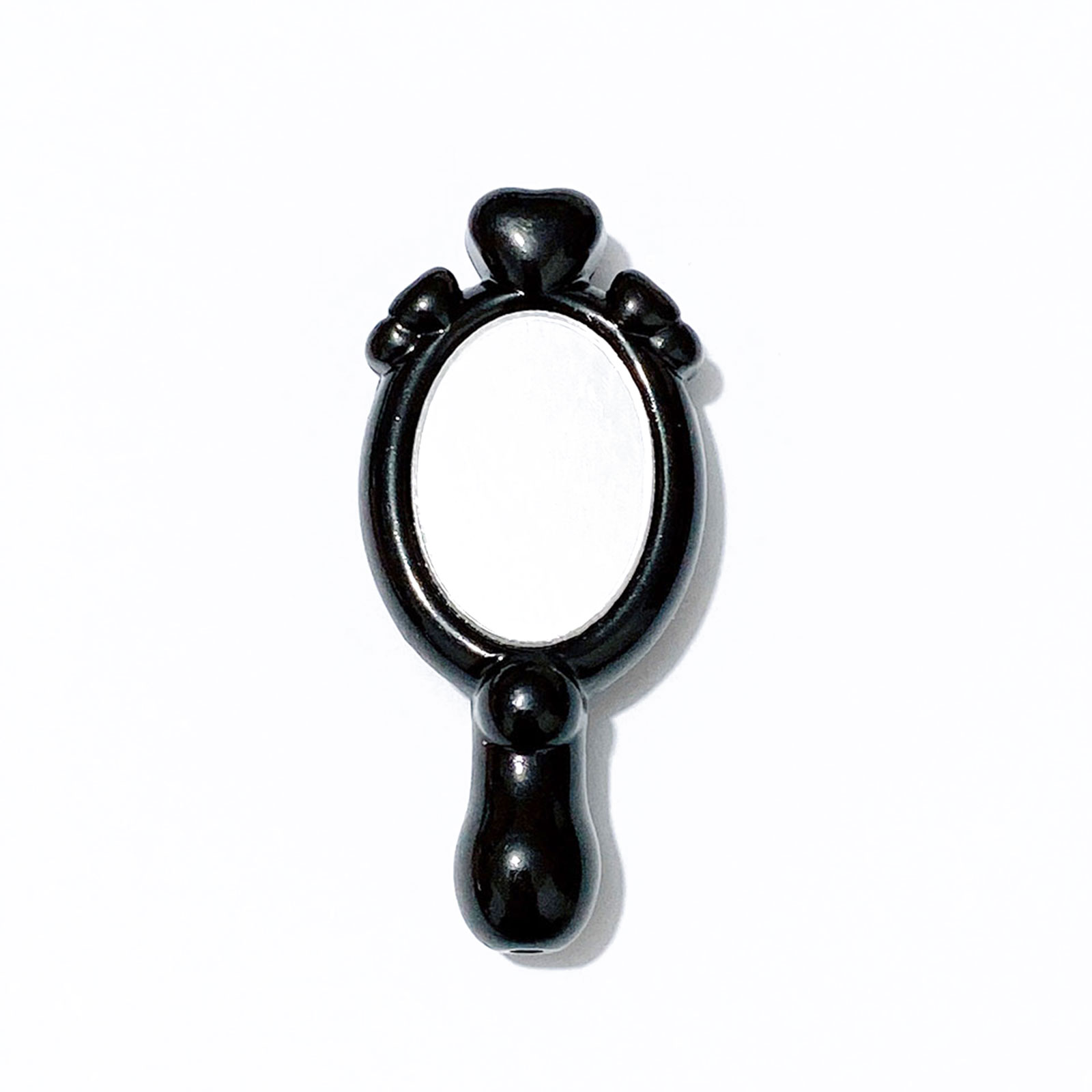 Espejo de belleza mágico de mano, cuentas Kawaii para fabricación de joyería, manualidades, decoración, collar, cadena de teléfono, accesorios de bolígrafo con cuentas: Rojo rosado