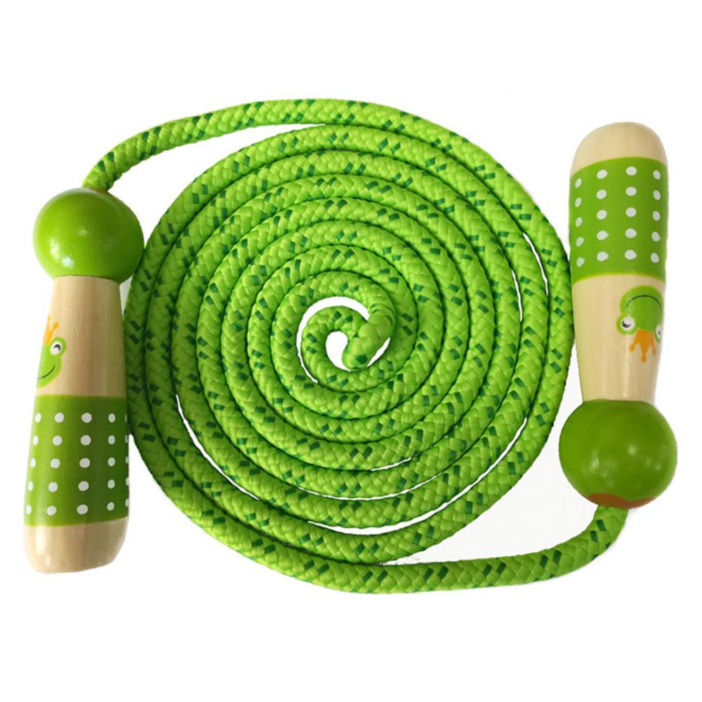 Rope fitness fitness equipment sport bodybuilding children jumping cartoon wooden handle skipping wire accessories