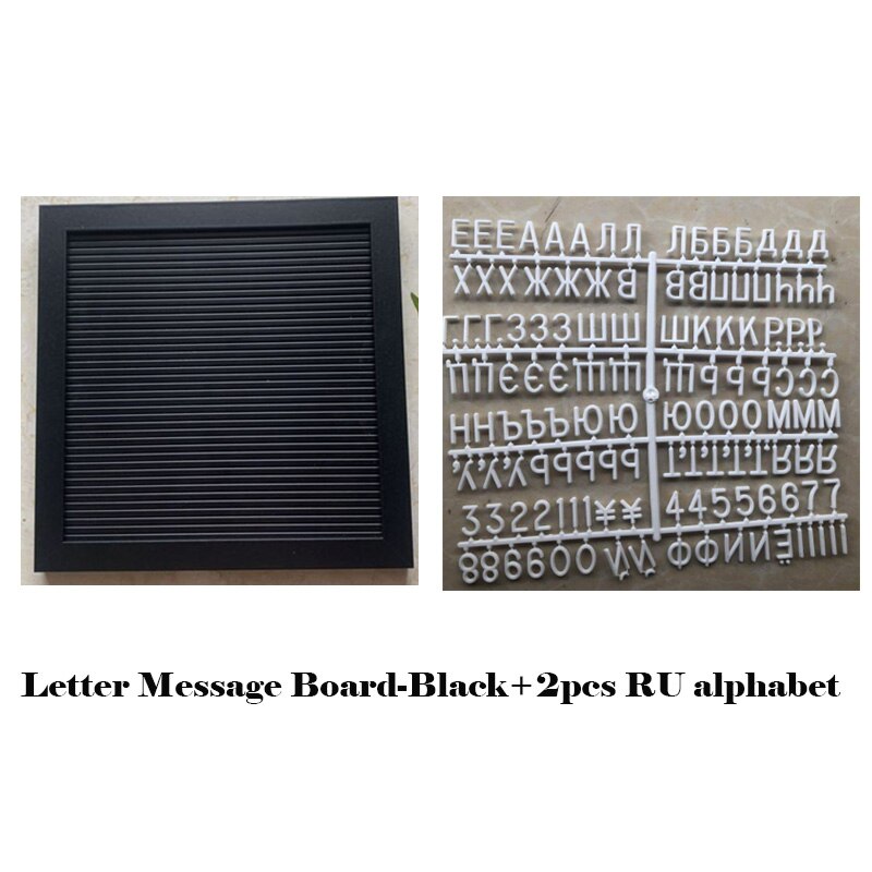 Upgrade Felt Letter Board Russian Alphabet Board Letters PP Frame Changeable Symbols Sign Message Board Birthday Decor