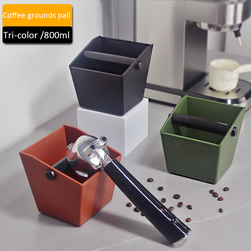 Caja de golpe de café de 800ML/450ML, cubo de basura de café antideslizante, contenedor de posos de Espresso, cubo de basura para café en casa, accesorios de café