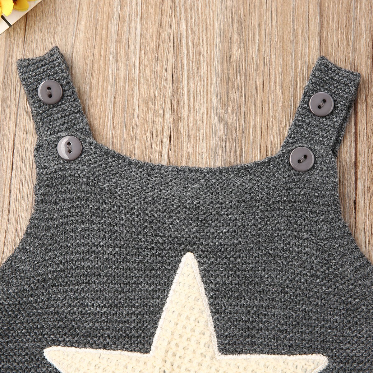 Knitted Star Heart Shape Bodysuit Babygrow Vest Newborn Infant Baby Boy Girl Bodysuit Jumpsuit Winter Outfits Set Clothes