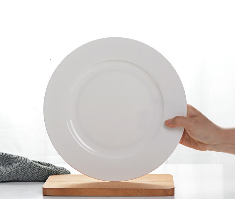 11 zoll, klar weiß, knochen China platten, gericht aus keramik, keramik Portion plat, billige ladegerät platten, kristall Tabletts: Ursprünglich Titel