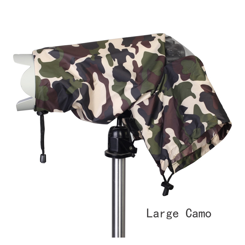 Cámara DSLR resistente al polvo y a la lluvia, funda para la lluvia para Canon 7D, Nikon D750 y Sony 70-200: Large Camo