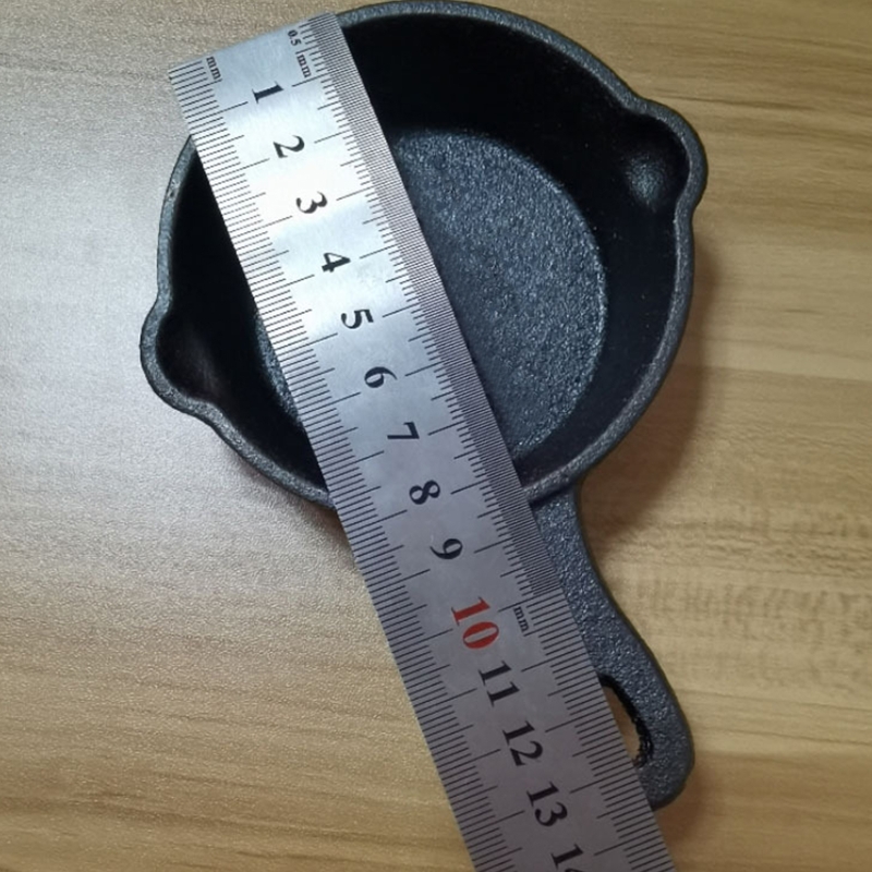 8.5Cm Kleine Koekenpan Steak Pot Non Stick Gietijzeren Materiaal Wok Pannen Met Handvat Voor Thuis Inductie Elektrische gaskookplaat A0KF