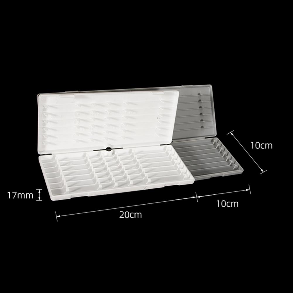 ABS Fishing Rig Box With Scale Convenient Compact Stiff Hair Rig Storage Box for Herabuna Fishing Line Hook