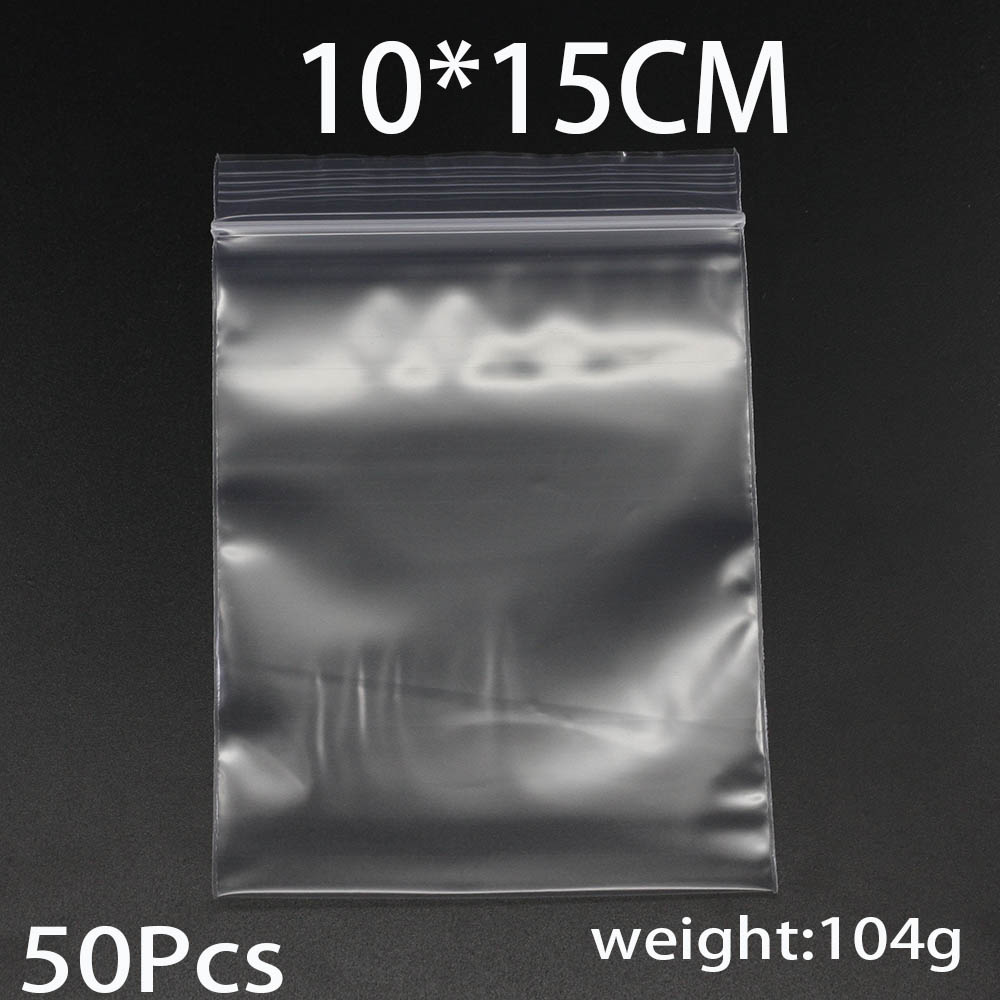 30-100 Pz/pacco 4*6/5*7/6*8/7*10 cm di Spessore Sacchetti di Plastica Poly Trasparente Imballaggio Dei Monili Blocco Zip Richiudibile Per Il Creazione di Gioielli FAI DA TE: Beige